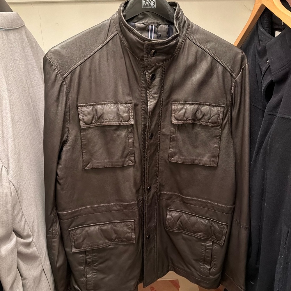 Tommy Hilfiger Dark Brown leather Jacket